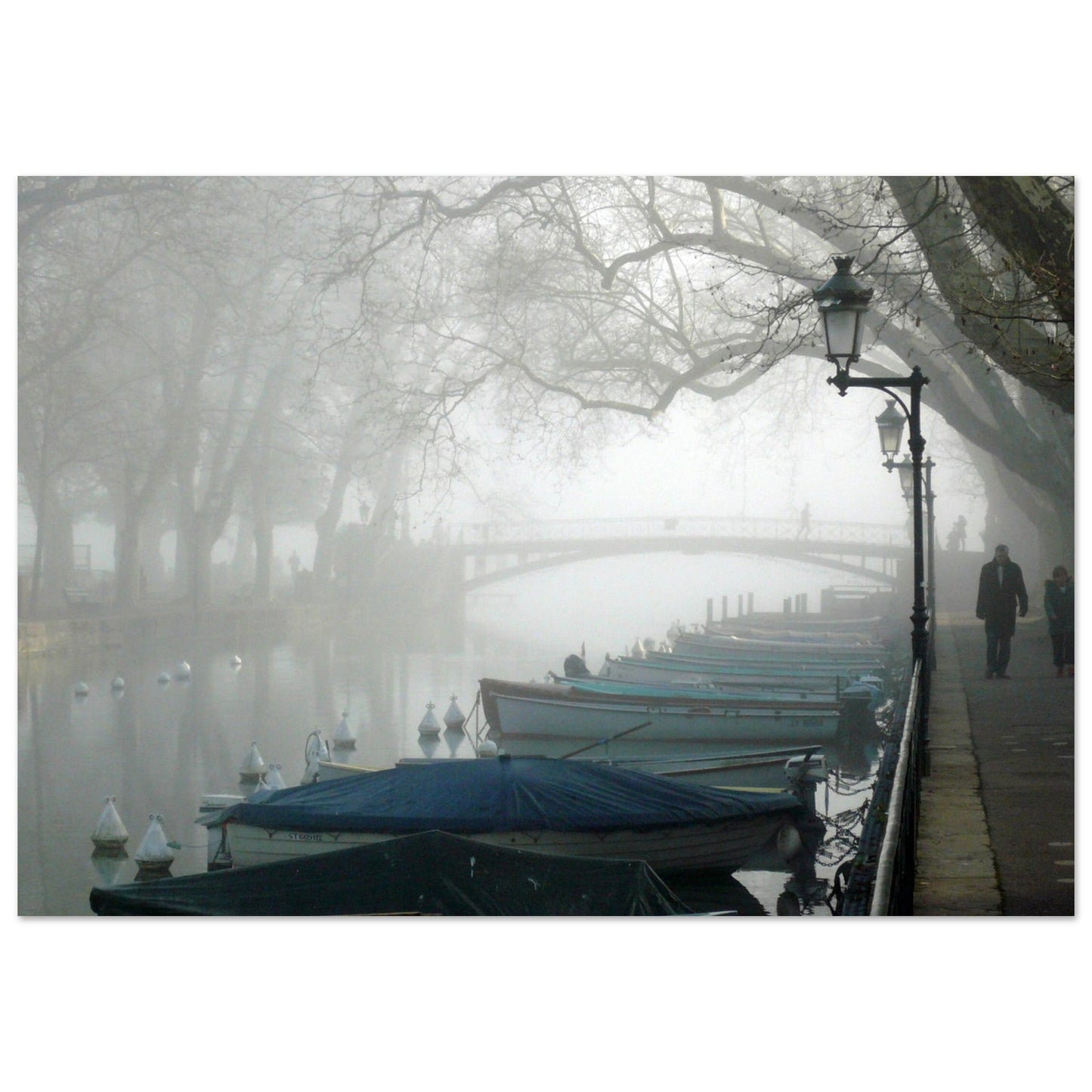 Tableau photo Photo du Canal de Vassé, Annecy — tirage aluminium Dibond mat, fabrication française, prêt à accrocher