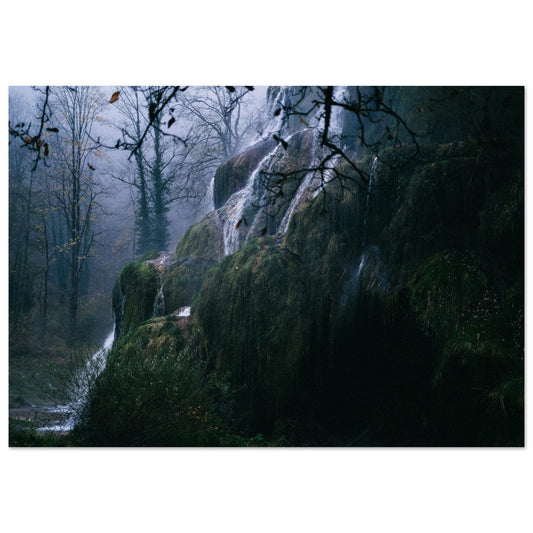 Tableau photo Photo d'une foret dans le Jura — tirage aluminium Dibond mat, fabrication française, prêt à accrocher