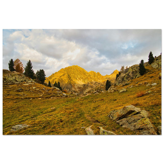 Tableau photo Photo de la Cime du Gélas, Mercantour, Alpes - de - Haute - Provence — tirage aluminium Dibond mat, fabrication française, prêt à accrocher