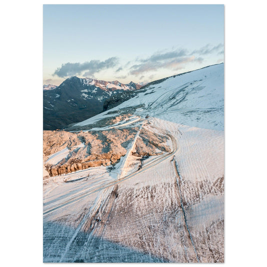 Tableau photo Photo de la Glacier de la Grande Motte, Massif de la Vanoise 1 — tirage aluminium Dibond mat, fabrication française, prêt à accrocher