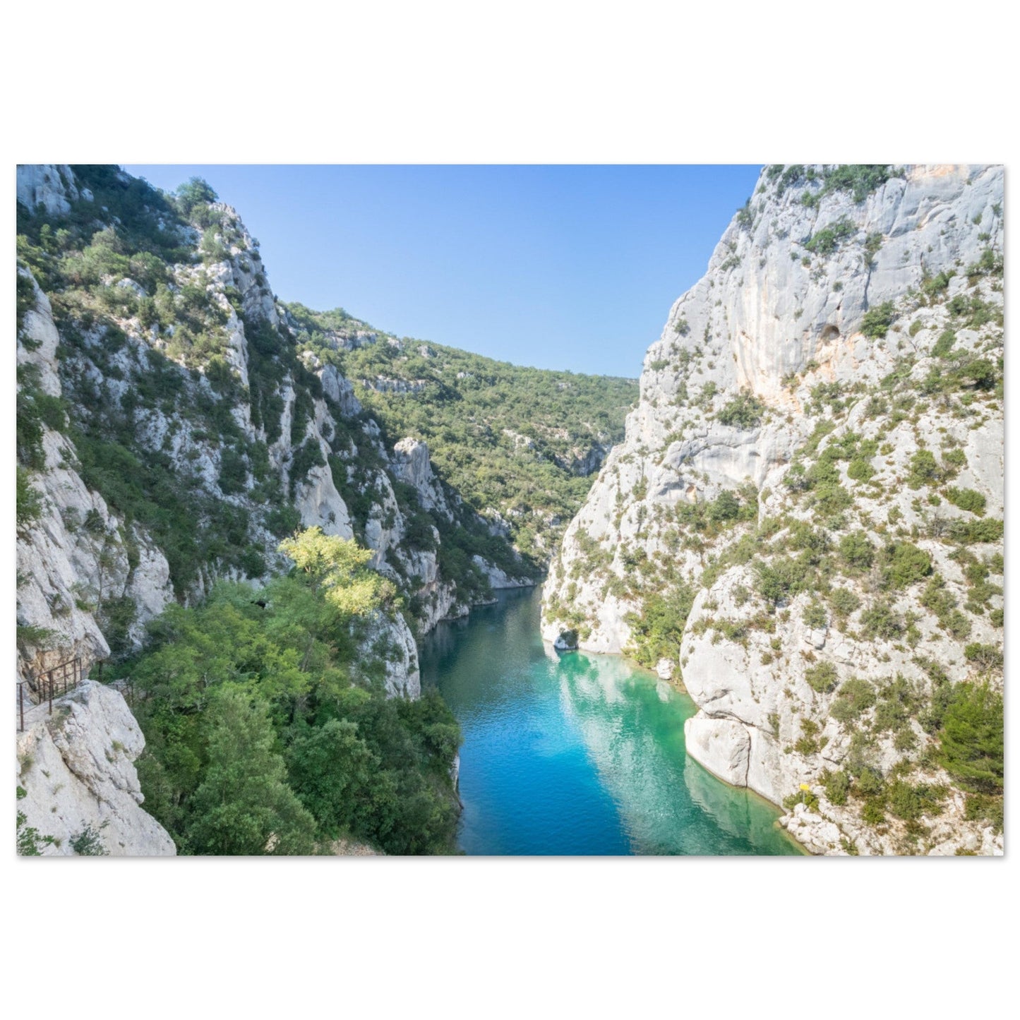 Tableau photo Photo des Gorges du Verdon, Provence — tirage aluminium Dibond mat, fabrication française, prêt à accrocher