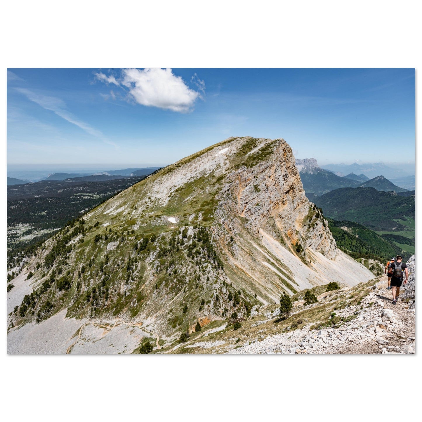 Tableau photo Photo du Grand Veymont, Massif du Vercors — tirage aluminium Dibond mat, fabrication française, prêt à accrocher