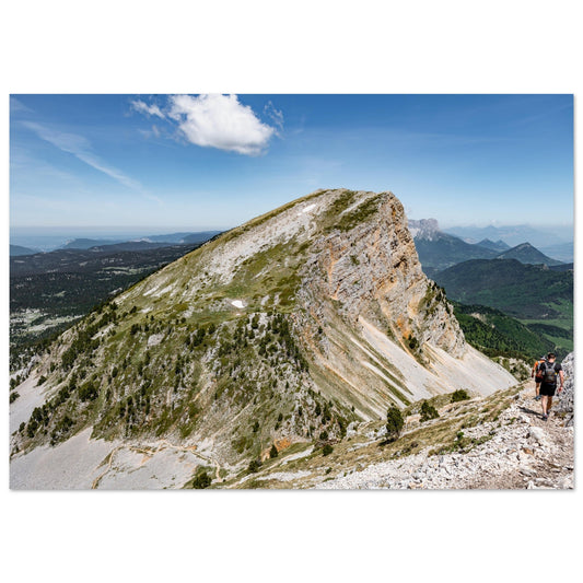 Tableau photo Photo du Grand Veymont, Massif du Vercors — tirage aluminium Dibond mat, fabrication française, prêt à accrocher