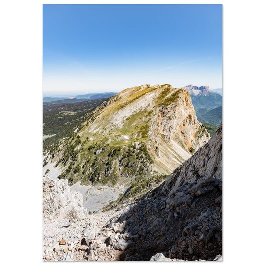 Tableau photo Photo du Grand Veymont, Massif du Vercors — tirage aluminium Dibond mat, fabrication française, prêt à accrocher