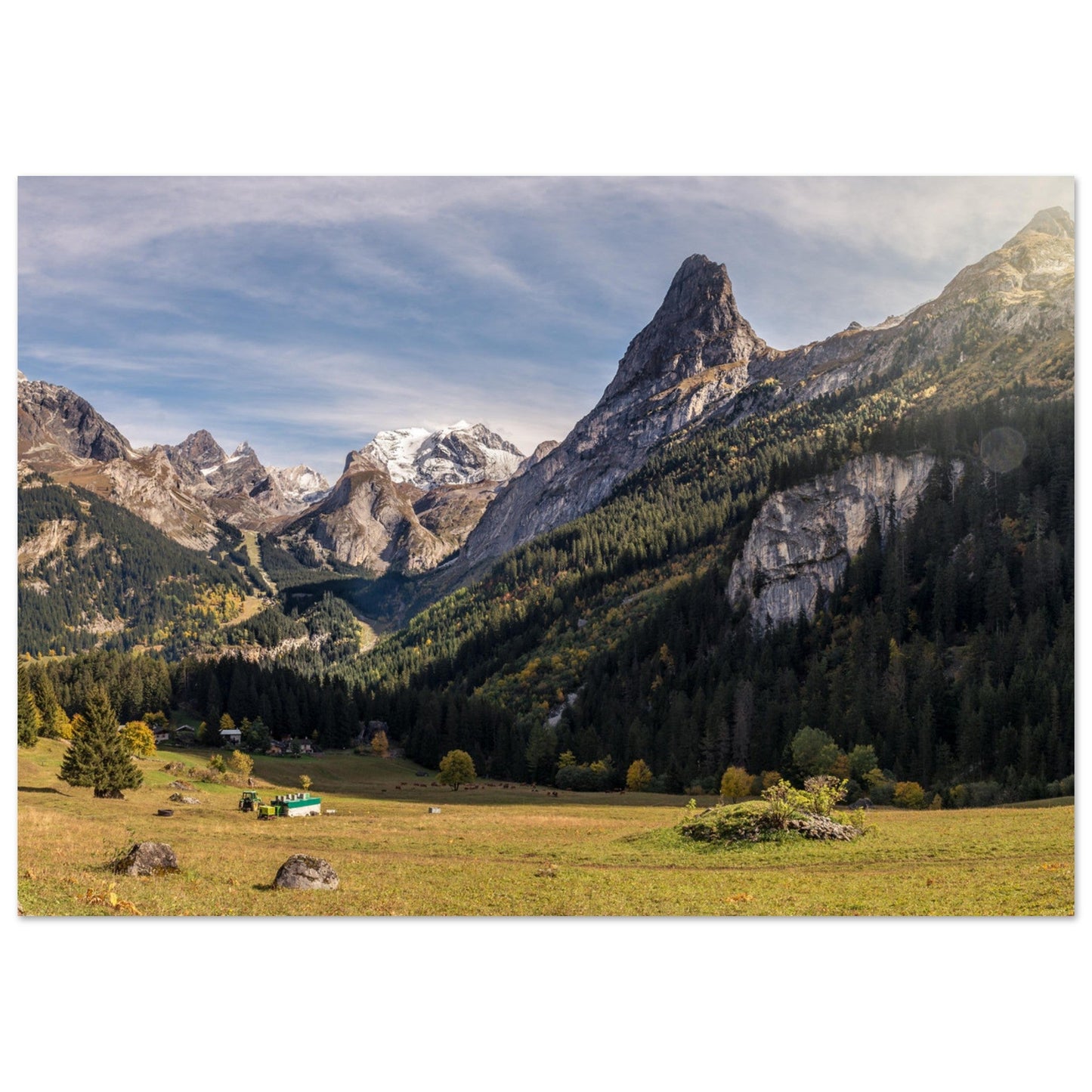 Tableau photo Photo de la Grande Casse et de la Pointe du Grand Marchet — tirage aluminium Dibond mat, fabrication française, prêt à accrocher