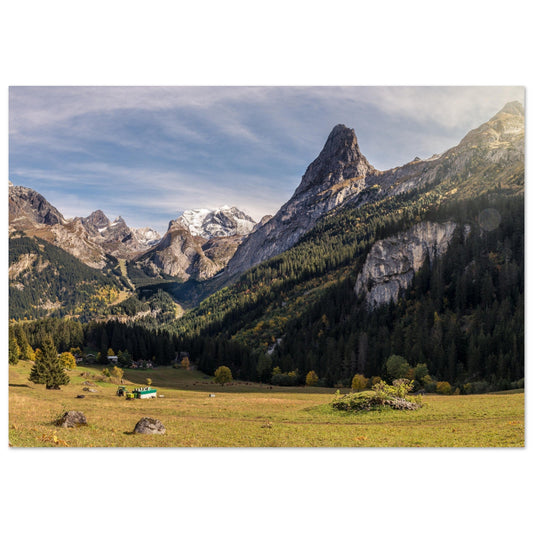 Tableau photo Photo de la Grande Casse et de la Pointe du Grand Marchet — tirage aluminium Dibond mat, fabrication française, prêt à accrocher