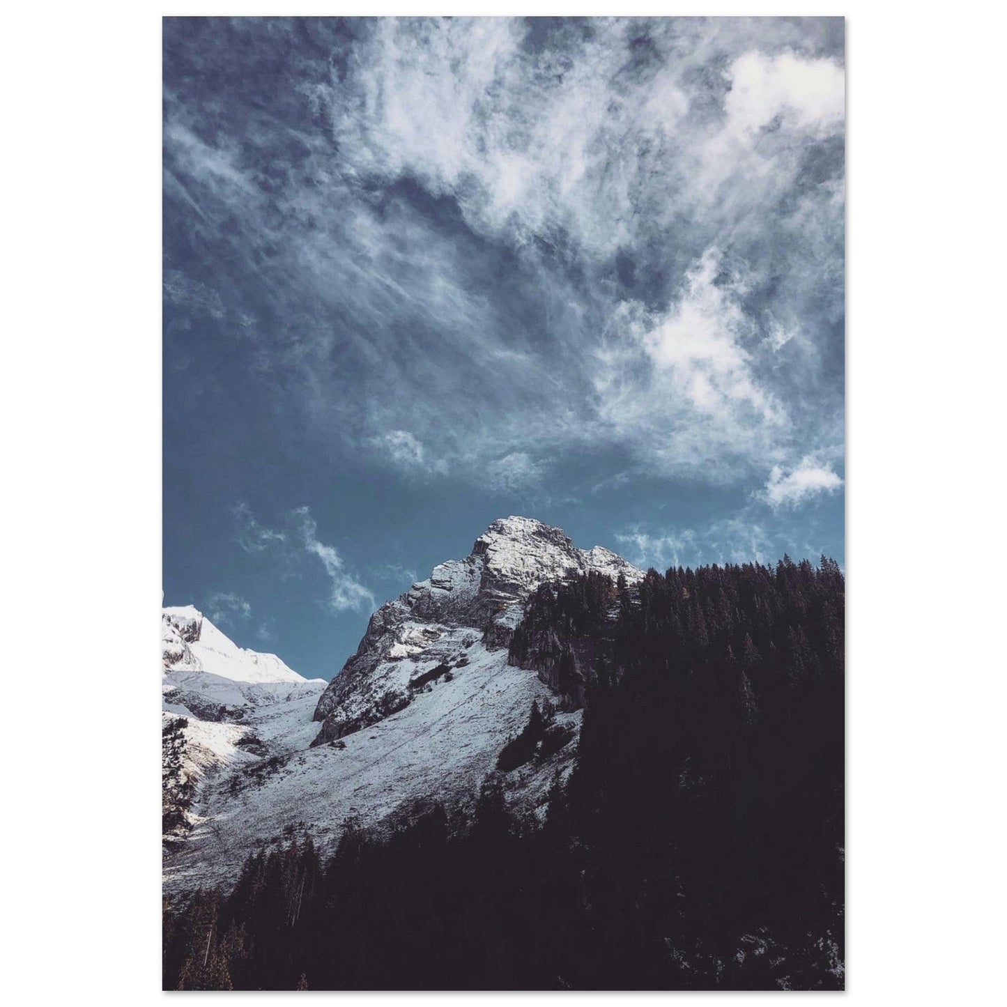 Tableau photo Photo de la Clusaz, Haute Savoie 17 — tirage aluminium Dibond mat, fabrication française, prêt à accrocher