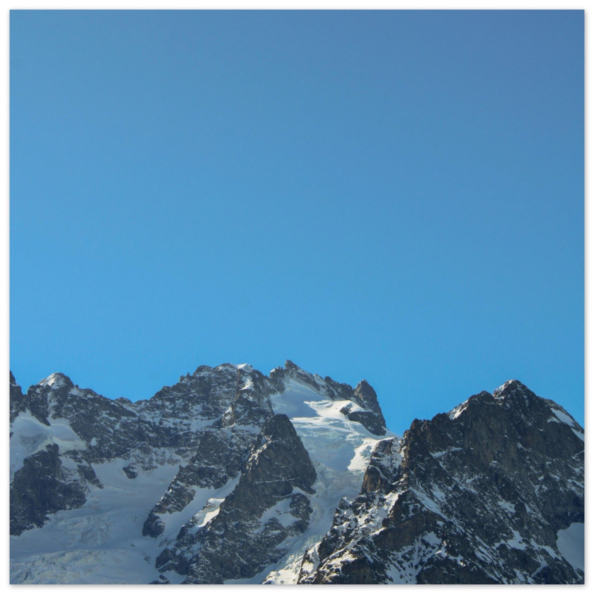 Tableau photo Photo de la Meije, la Grave, massif des Écrins 3 — tirage aluminium Dibond mat, fabrication française, prêt à accrocher