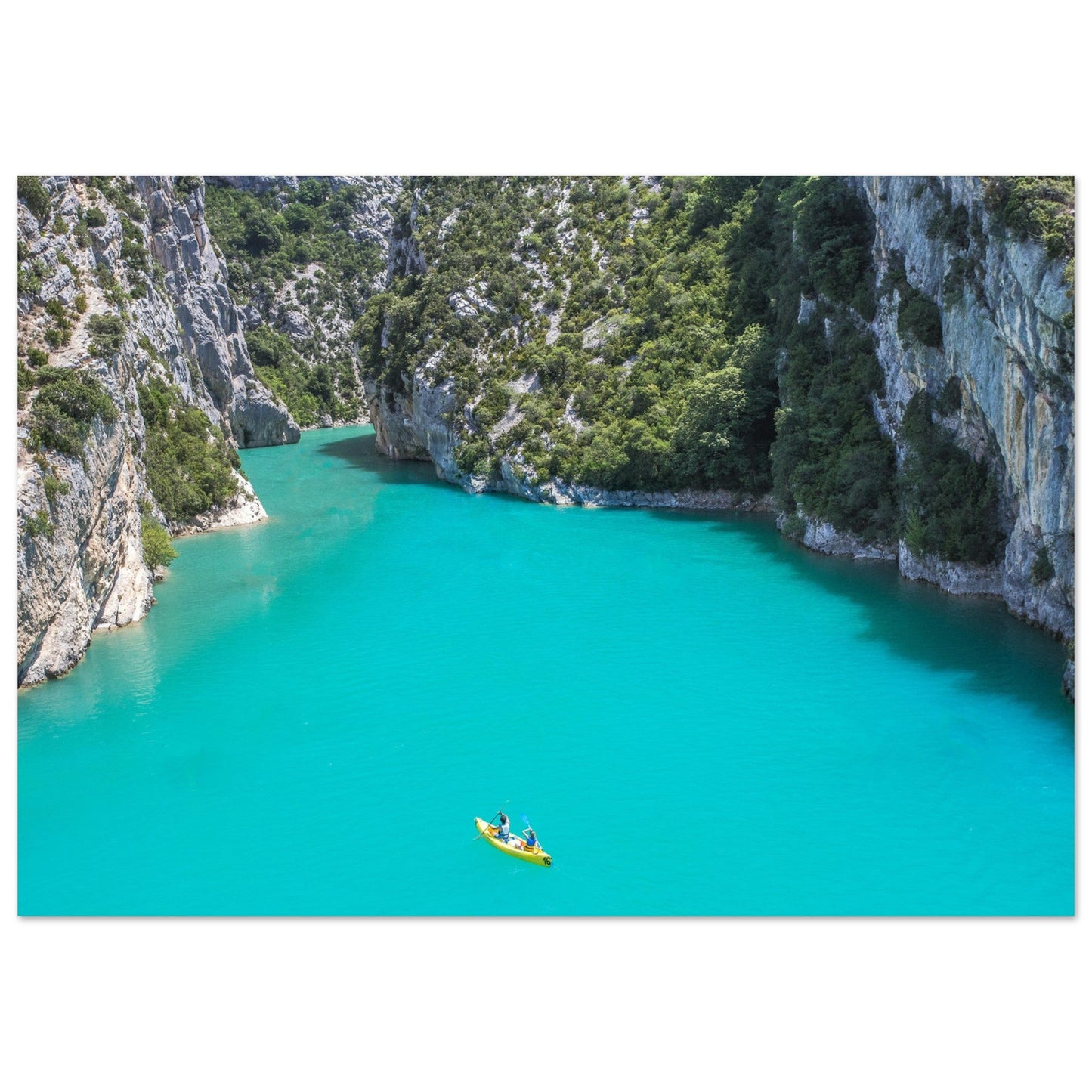 Tableau photo Photo du Lac de Sainte Croix, Gorges du Verdon, Provence — tirage aluminium Dibond mat, fabrication française, prêt à accrocher