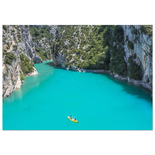 Tableau photo Photo du Lac de Sainte Croix, Gorges du Verdon, Provence — tirage aluminium Dibond mat, fabrication française, prêt à accrocher