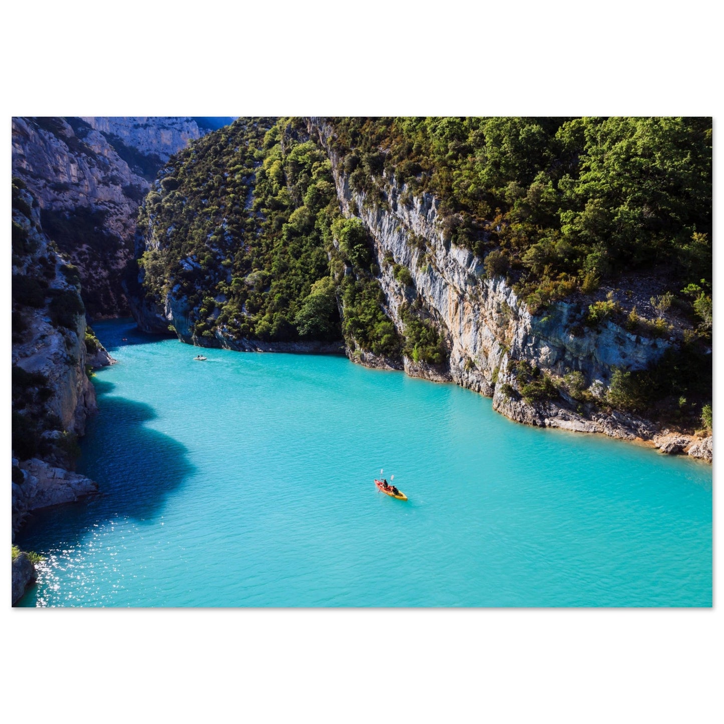 Tableau photo Photo du Lac de Sainte Croix, Gorges du Verdon, Provence — tirage aluminium Dibond mat, fabrication française, prêt à accrocher