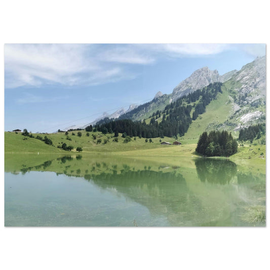 Tableau photo Photo de la Clusaz, Haute Savoie 15 — tirage aluminium Dibond mat, fabrication française, prêt à accrocher