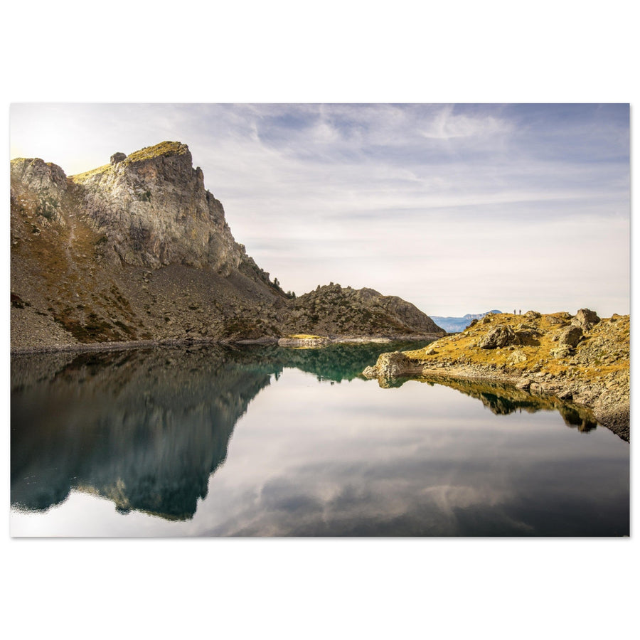 Tableau photo en Alu Dibond : Le lac du Crozet, massif de Belledonne