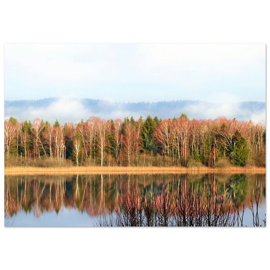 Tableau photo Photo du Jura en automne 3 — tirage aluminium Dibond mat, fabrication française, prêt à accrocher
