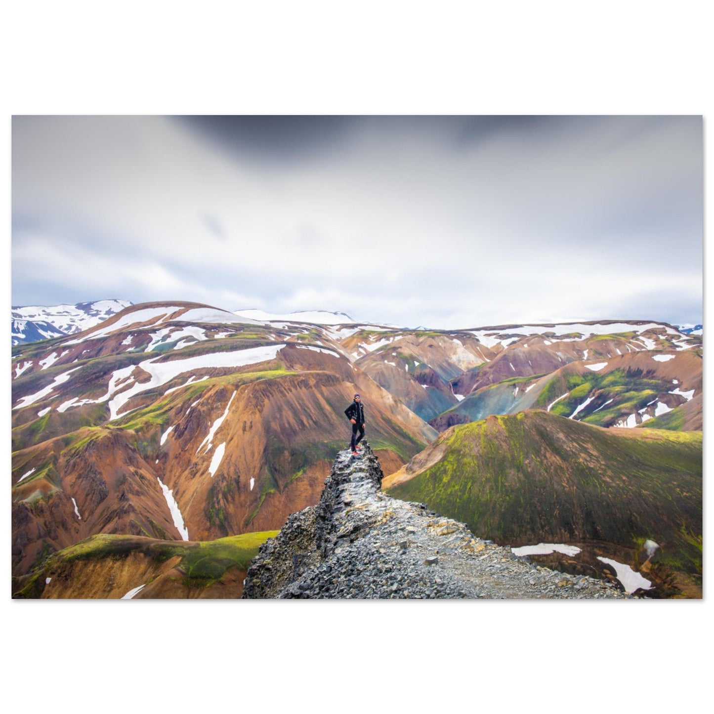 Tableau photo Photo du Landmannalaugar, Islande — tirage aluminium Dibond mat, fabrication française, prêt à accrocher