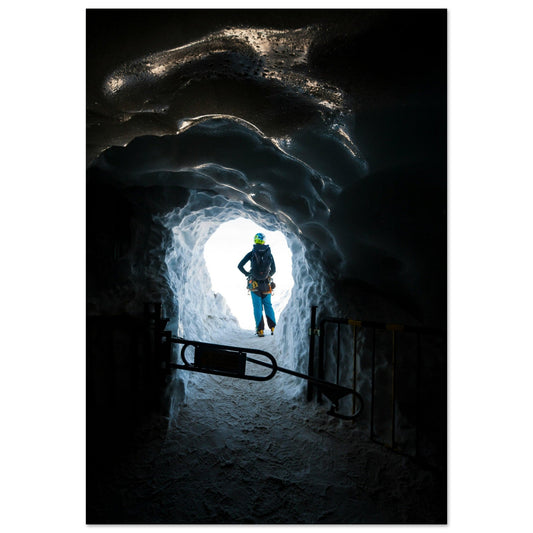 Tableau photo Photo de la mer de glace, Chamonix - Mont - Blanc 2 — tirage aluminium Dibond mat, fabrication française, prêt à accrocher