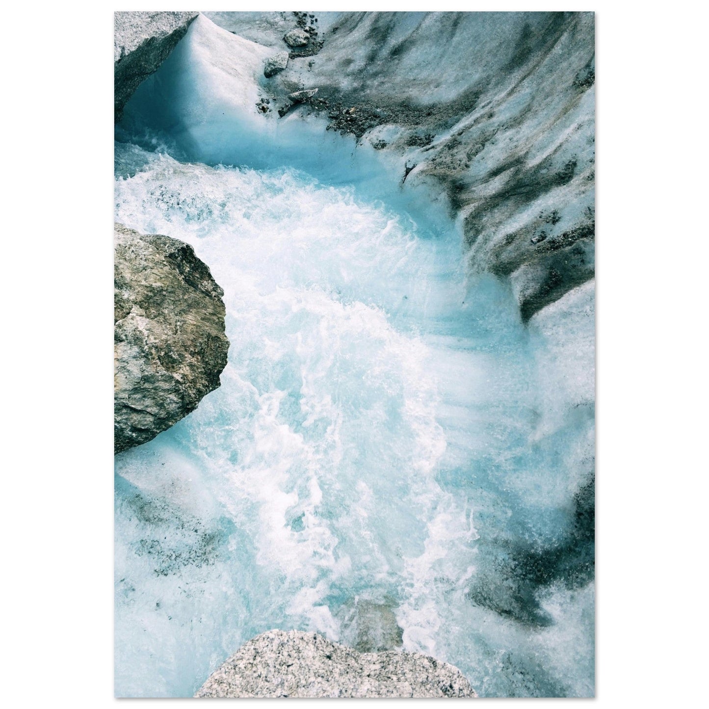 Tableau photo Photo de la mer de glace, Chamonix - Mont - Blanc 5 — tirage aluminium Dibond mat, fabrication française, prêt à accrocher