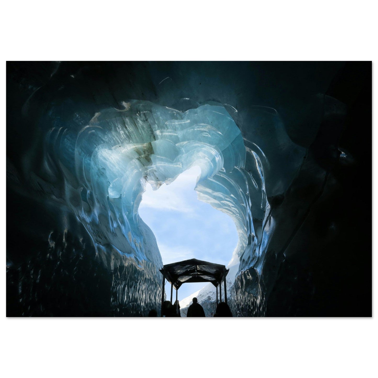 Tableau photo Photo de la mer de glace, Chamonix - Mont - Blanc 7 — tirage aluminium Dibond mat, fabrication française, prêt à accrocher