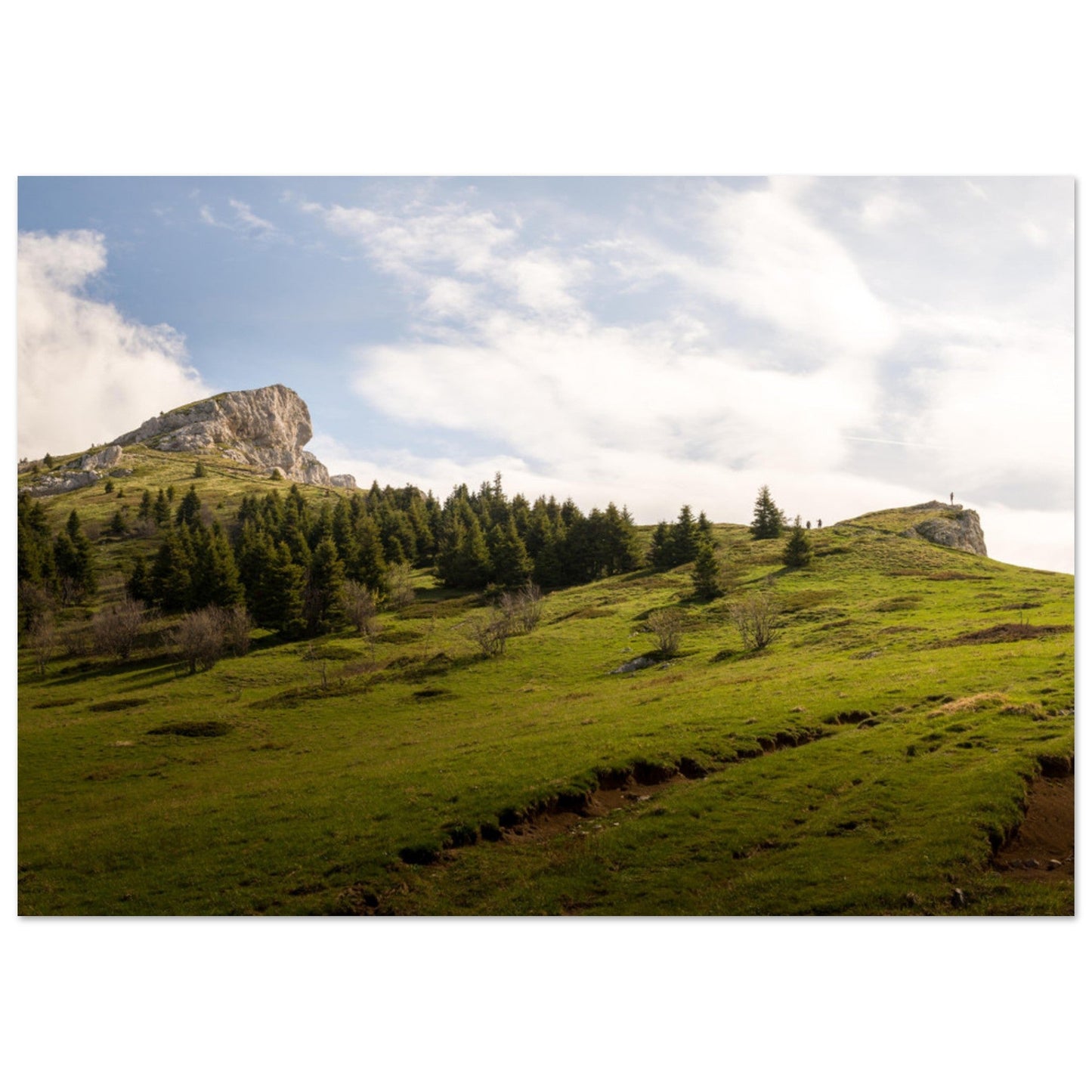 Tableau photo Photo du Pic Saint - Michel, Massif du Vercors — tirage aluminium Dibond mat, fabrication française, prêt à accrocher