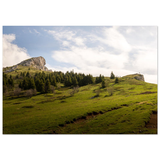 Tableau photo Photo du Pic Saint - Michel, Massif du Vercors — tirage aluminium Dibond mat, fabrication française, prêt à accrocher