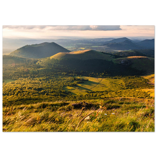 Tableau photo Photo du Puy - de - Dôme - 1 — tirage aluminium Dibond mat, fabrication française, prêt à accrocher