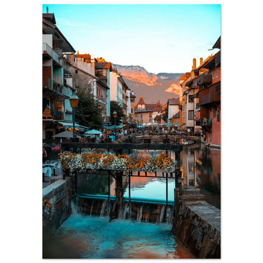 Tableau photo Photo du vieux Annecy, Haute - Savoie — tirage aluminium Dibond mat, fabrication française, prêt à accrocher
