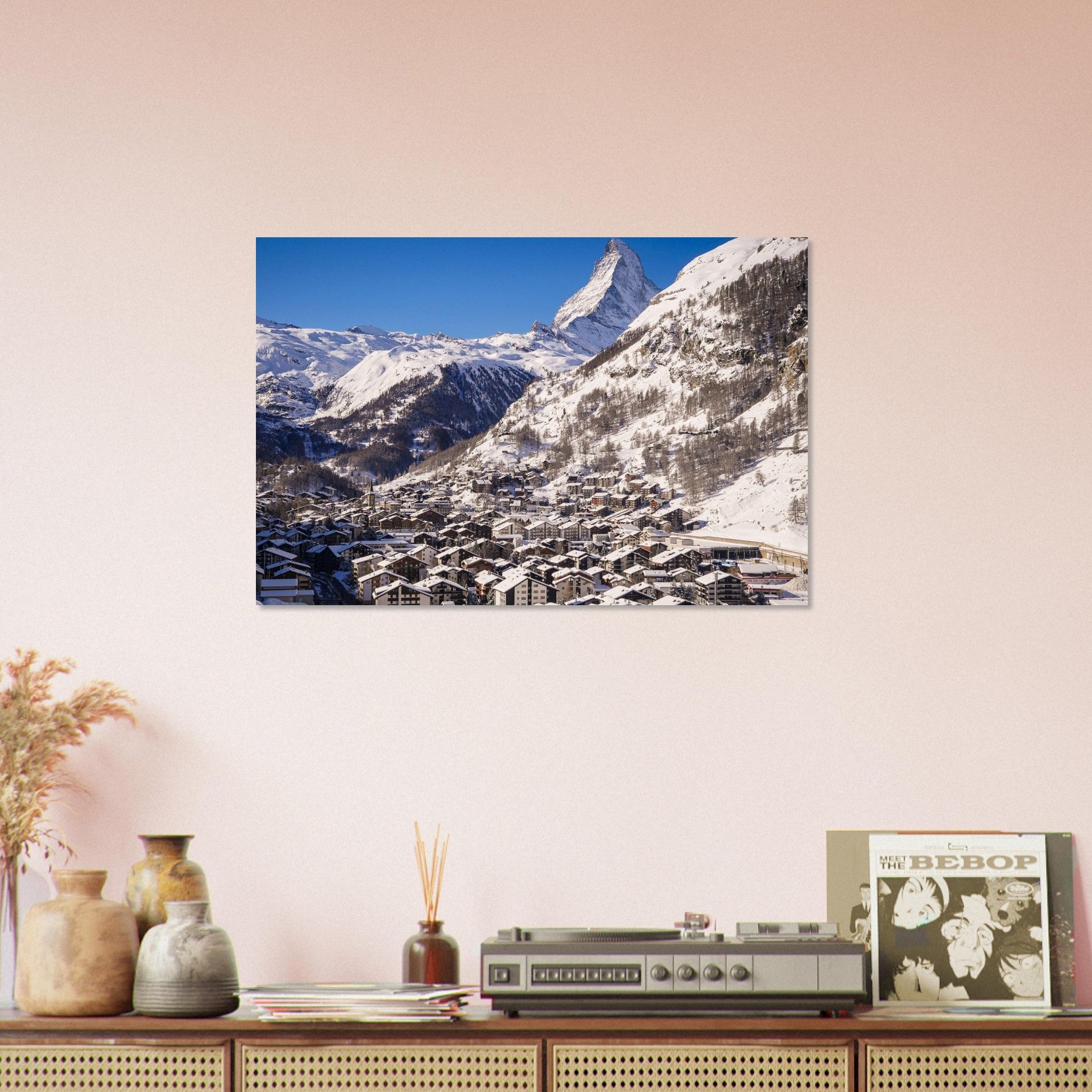 Vente Photo de Zermatt sous la neige, Suisse #1 - Tableau photo alu montagne