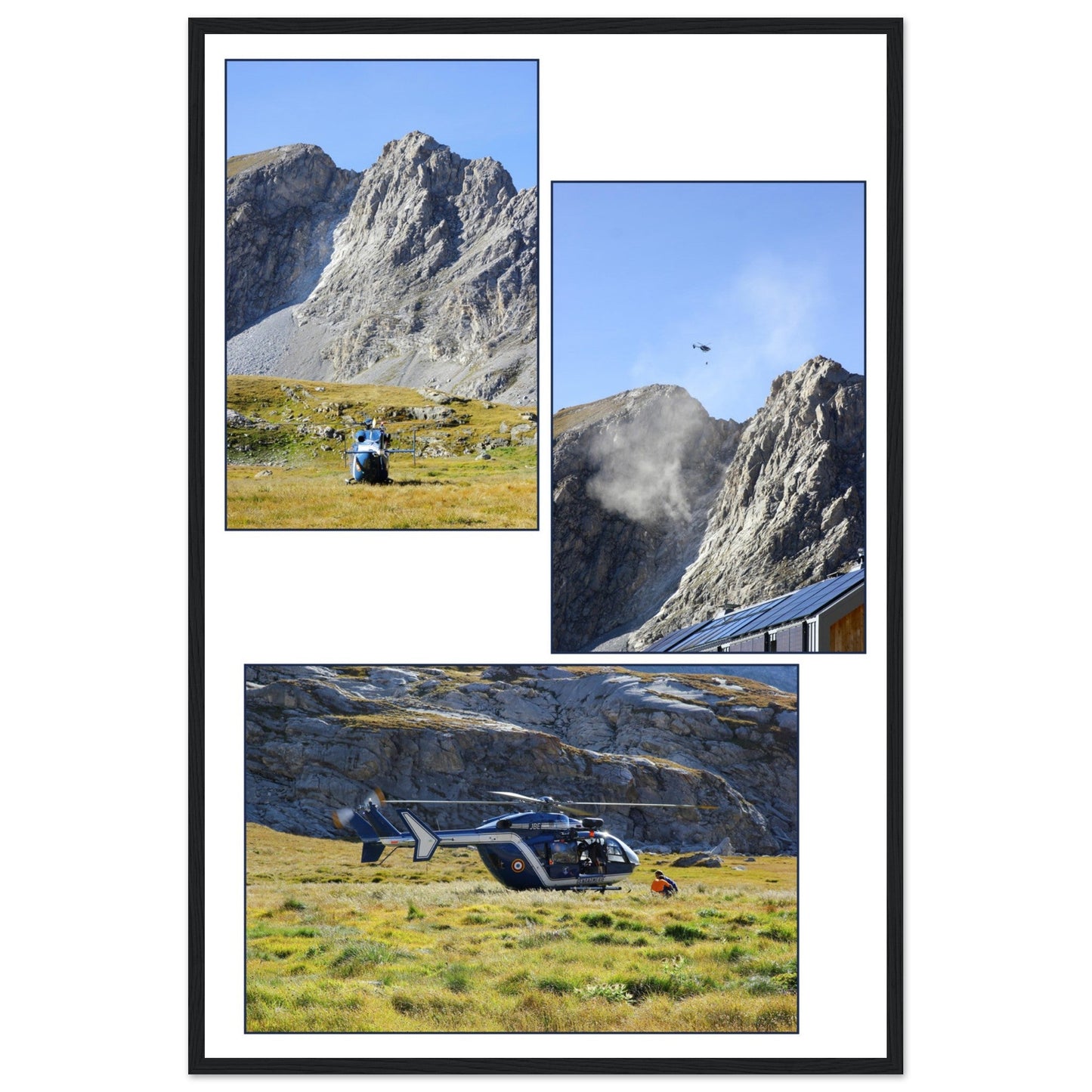 PROJET JEAN GARNIER - cadre bois — tableau photo paysage de montagne en Alu Dibond, fabrication française