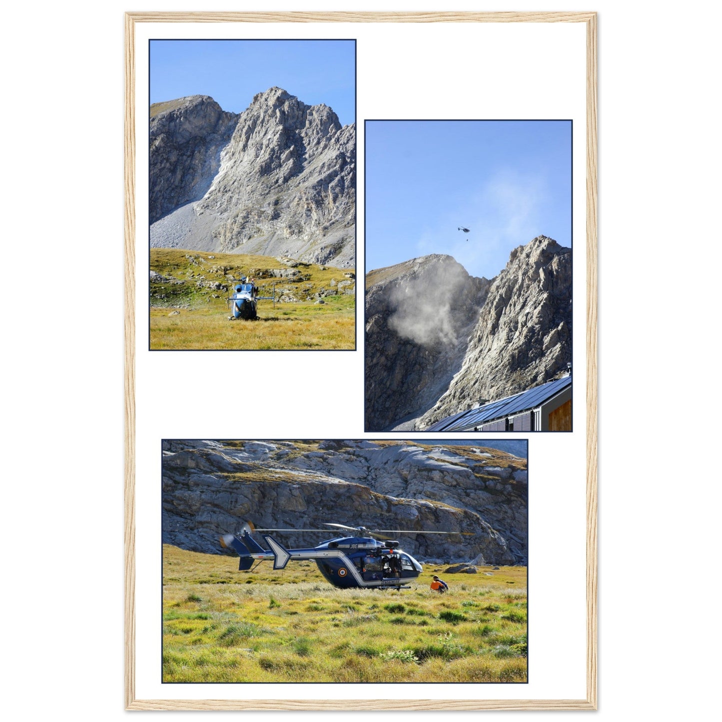 PROJET JEAN GARNIER - cadre bois — tableau photo paysage de montagne en Alu Dibond, fabrication française