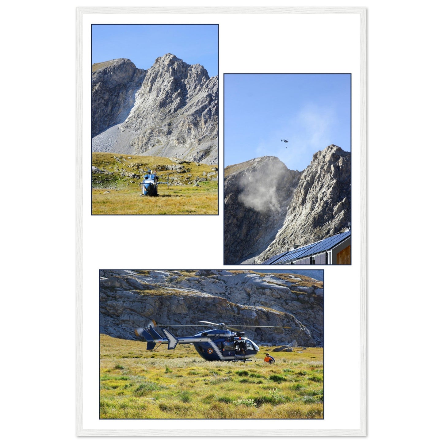 PROJET JEAN GARNIER - cadre bois — tableau photo paysage de montagne en Alu Dibond, fabrication française